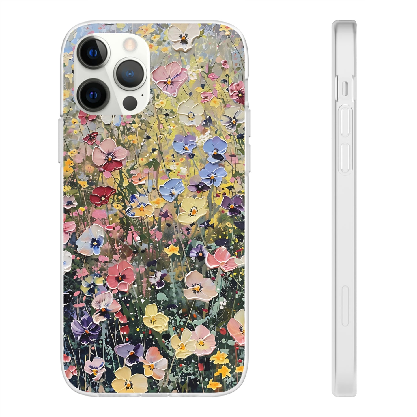 Damien Hirst Inspired Oil on Canvas Flowers | iPhone/Samsung | Slimline Phone Case