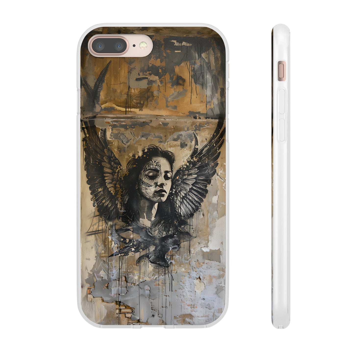 Vhils inspired Gothic Woman Phone Case