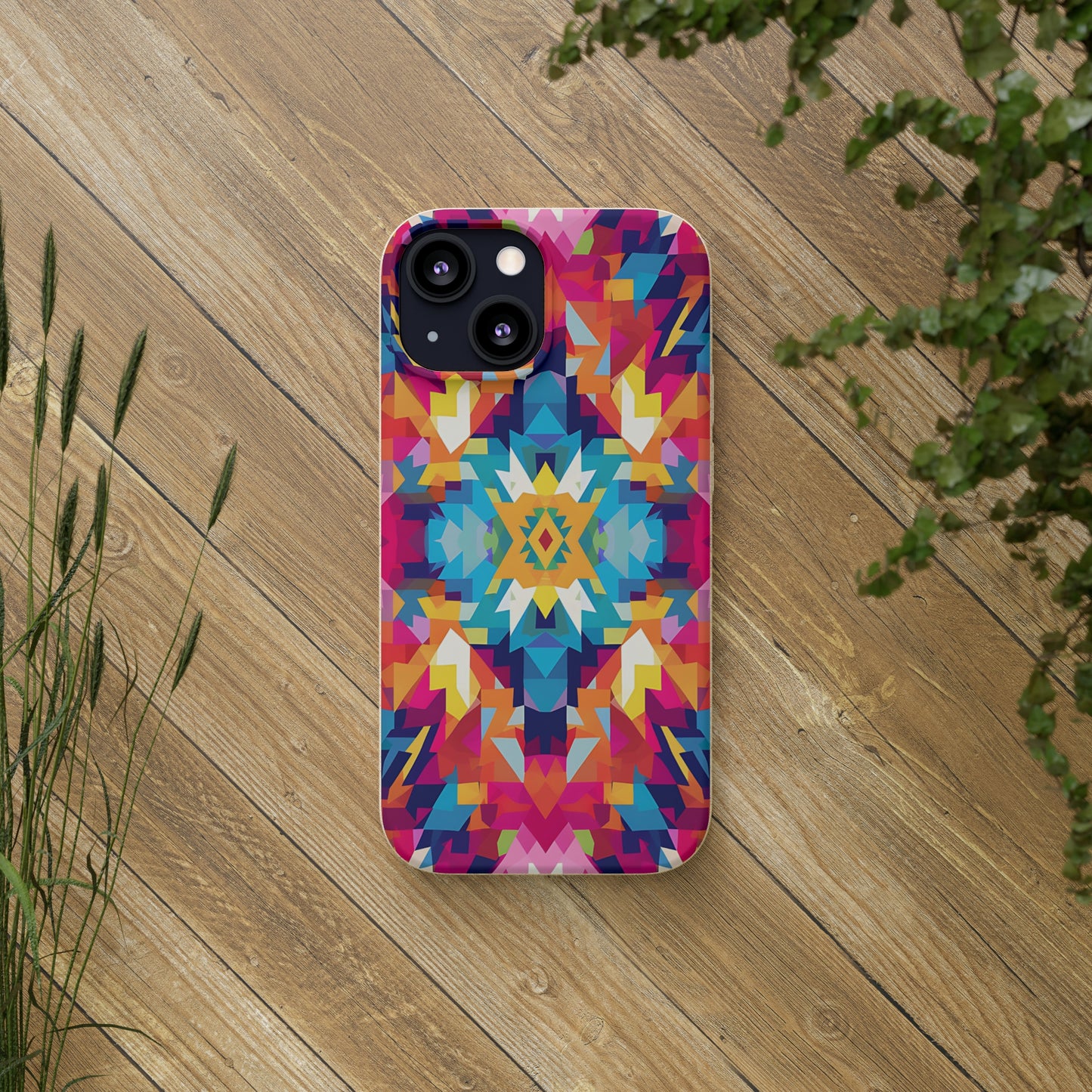 Bold, colourful pattern Biodegradable Phone Case | iPhone / Samsung