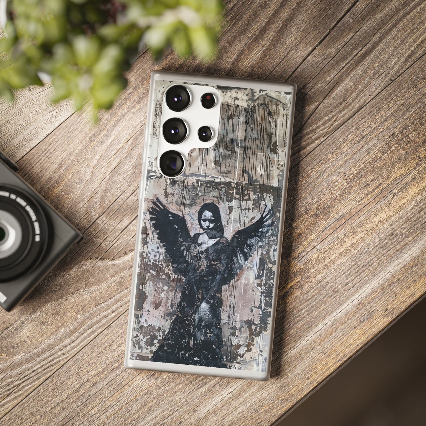 Vhils inspired Gothic Dark Angel Phone Case