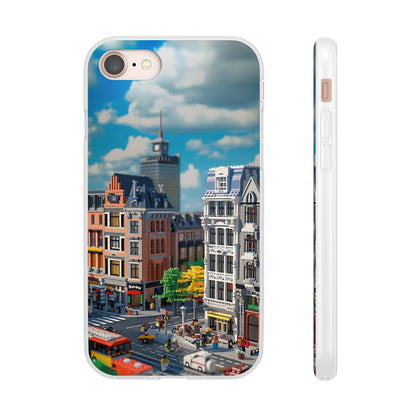 Lego style street scene protective phone case