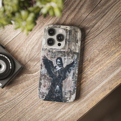 Vhils inspired Gothic Dark Angel Phone Case