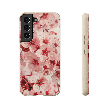 Pink Flowers Biodegradable Phone Case | iPhone / Samsung