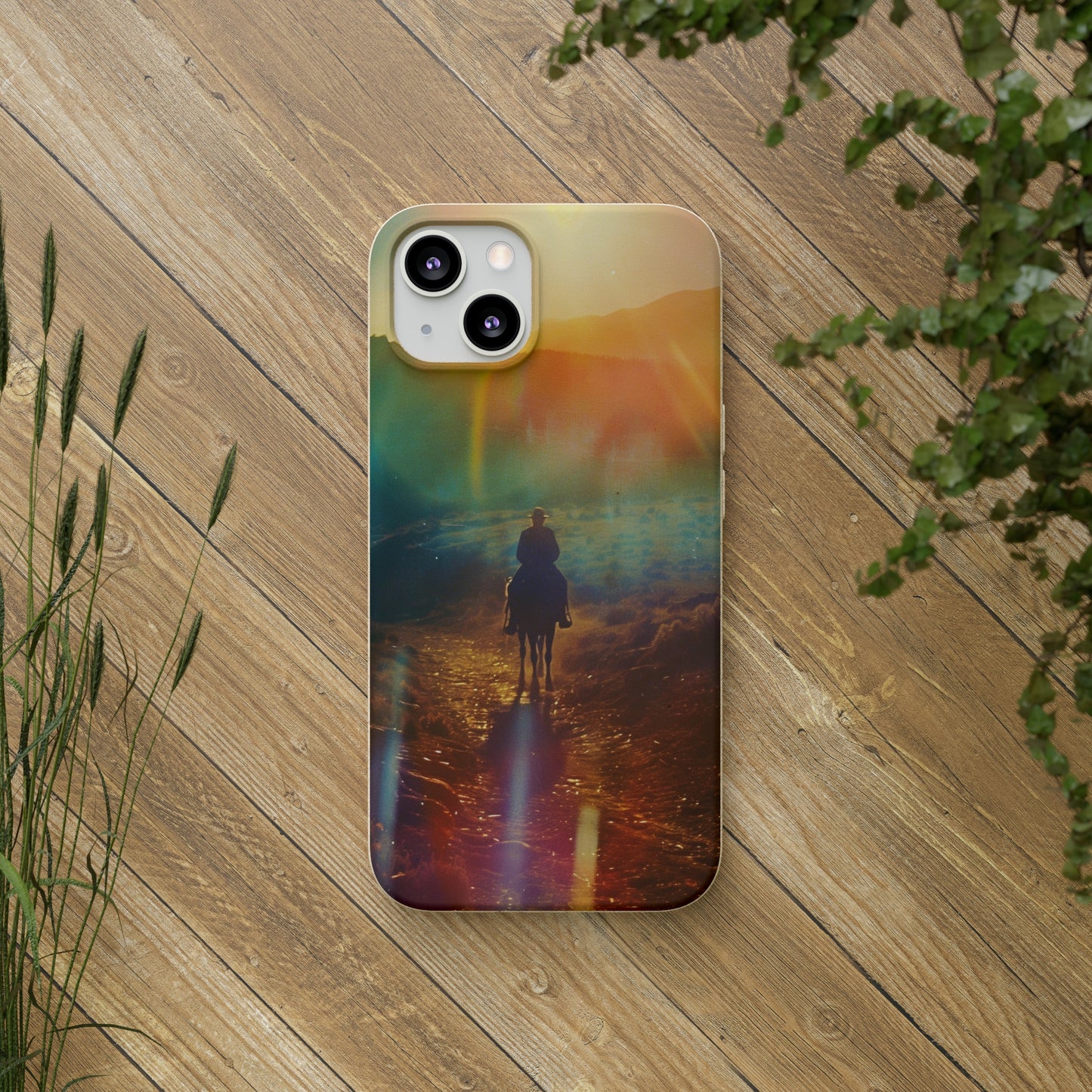 Horse rider cinematic Biodegradable Phone Case | iPhone / Samsung