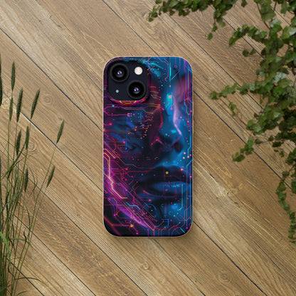 Cyberpunk woman Biodegradable Phone Case | iPhone / Samsung