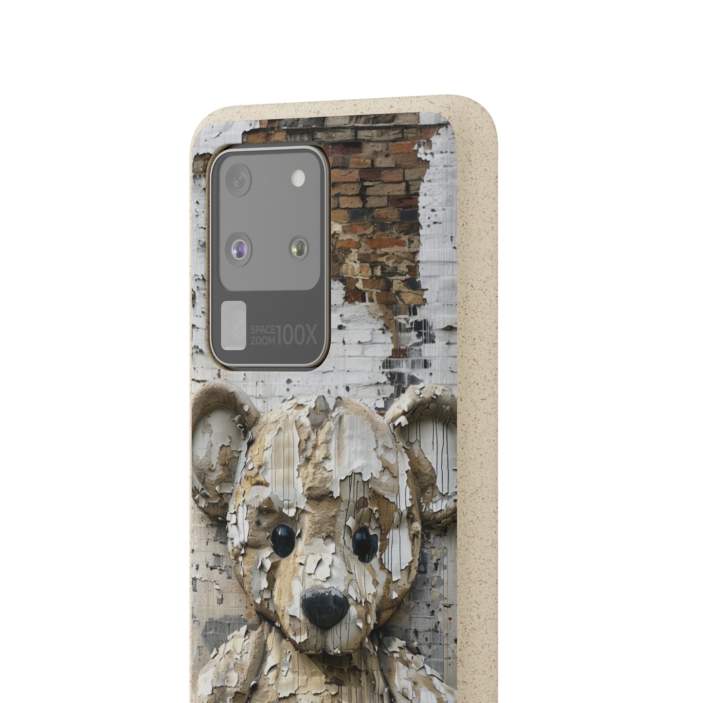 Vhils inspired Teddy Bear Biodegradable Phone Case | iPhone / Samsung