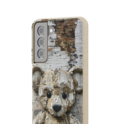 Vhils inspired Teddy Bear Biodegradable Phone Case | iPhone / Samsung