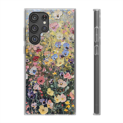 Damien Hirst Inspired Oil on Canvas Flowers | iPhone/Samsung | Slimline Phone Case