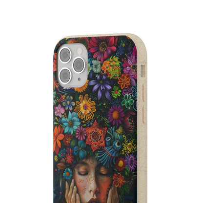 Flower woman Biodegradable Phone Case | iPhone / Samsung