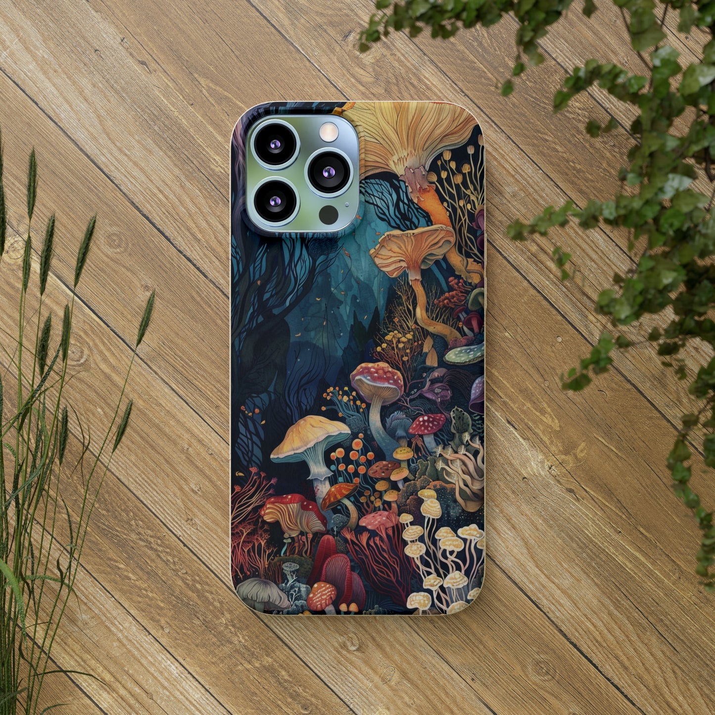 Mushroom Forest Biodegradable Phone Case | iPhone / Samsung