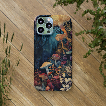 Mushroom Forest Biodegradable Phone Case | iPhone / Samsung