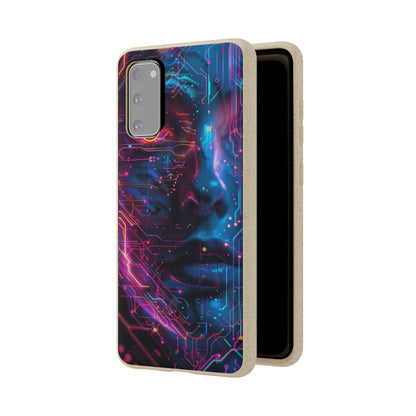 Cyberpunk woman Biodegradable Phone Case | iPhone / Samsung