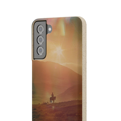 Horse rider cinematic Biodegradable Phone Case | iPhone / Samsung