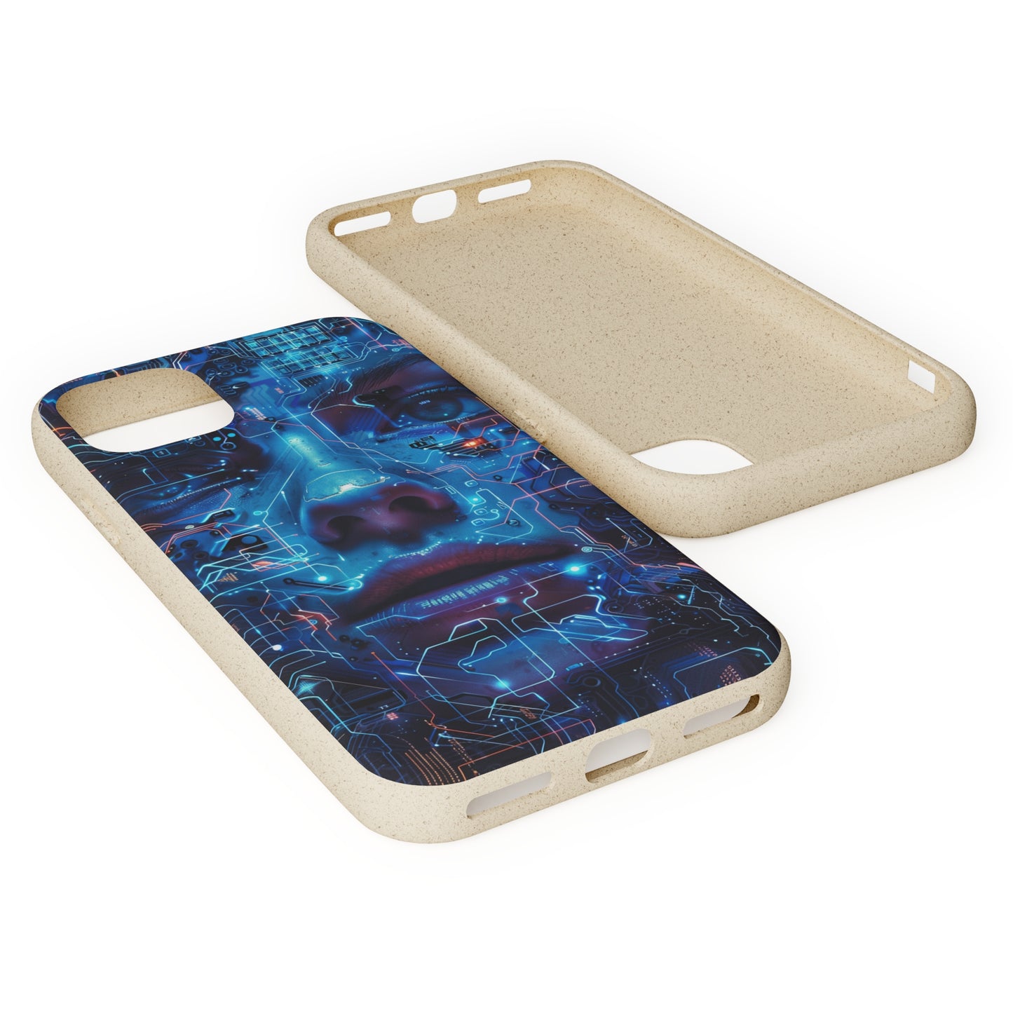 Cyberpunk woman Biodegradable Phone Case | iPhone / Samsung