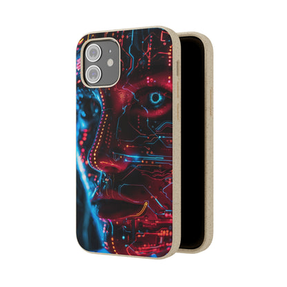 Cyberpunk woman Biodegradable Phone Case | iPhone / Samsung