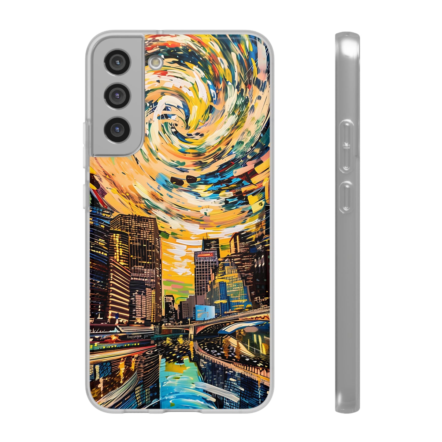 Van Gogh inspired City scene | iPhone/Samsung | Slimline Phone Case