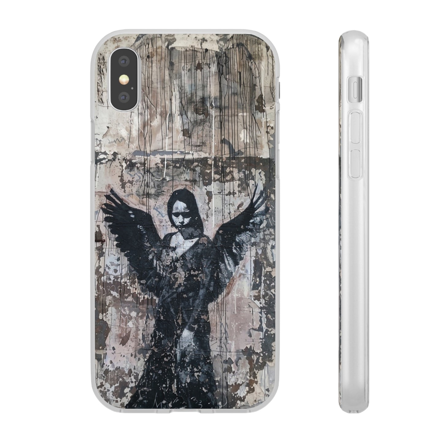 Vhils inspired Gothic Dark Angel Phone Case