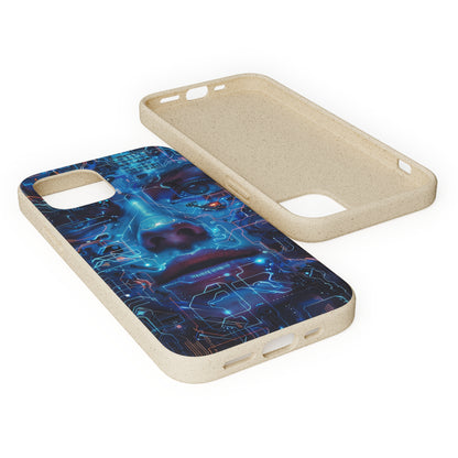 Cyberpunk woman Biodegradable Phone Case | iPhone / Samsung