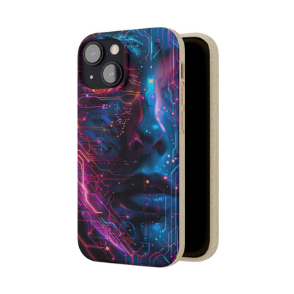 Cyberpunk woman Biodegradable Phone Case | iPhone / Samsung