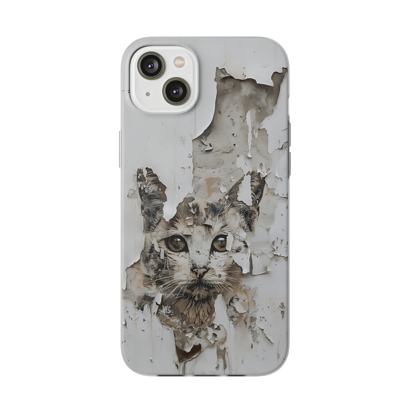 Vhils inspired grafitti Cat Phone Case