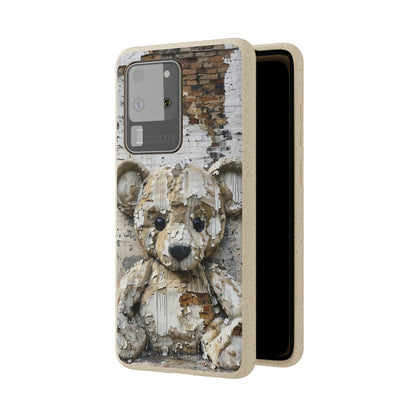 Vhils inspired Teddy Bear Biodegradable Phone Case | iPhone / Samsung