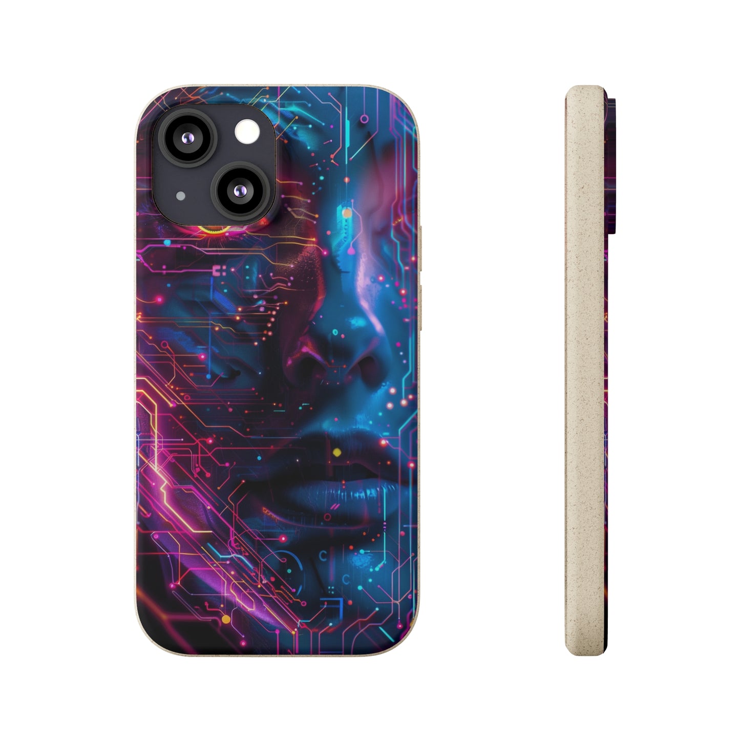 Cyberpunk woman Biodegradable Phone Case | iPhone / Samsung