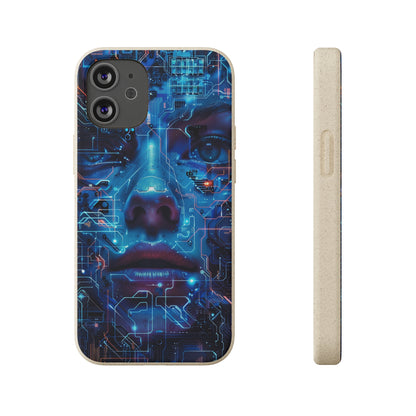 Cyberpunk woman Biodegradable Phone Case | iPhone / Samsung