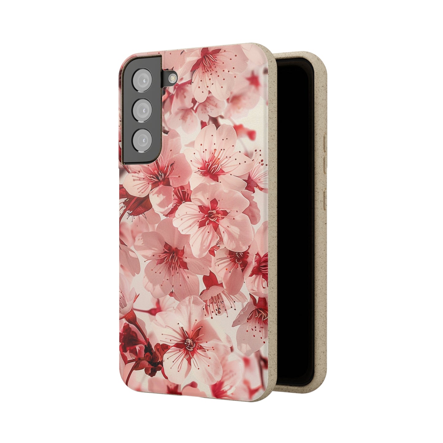 Pink Flowers Biodegradable Phone Case | iPhone / Samsung