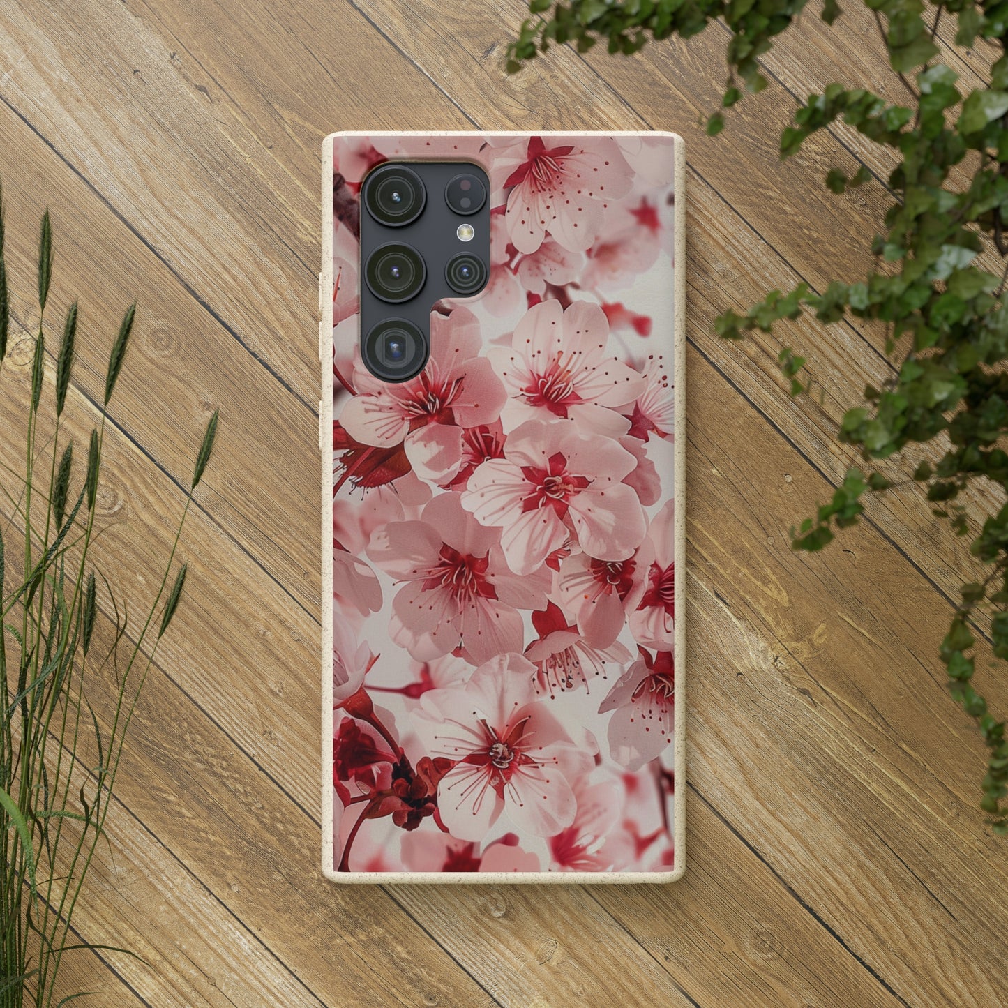 Pink Flowers Biodegradable Phone Case | iPhone / Samsung