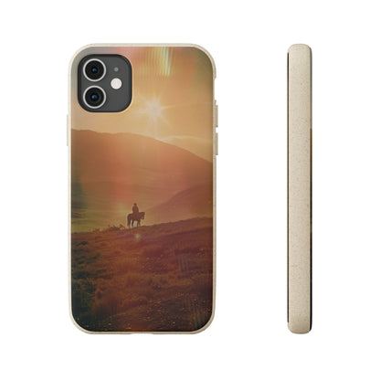 Horse rider cinematic Biodegradable Phone Case | iPhone / Samsung