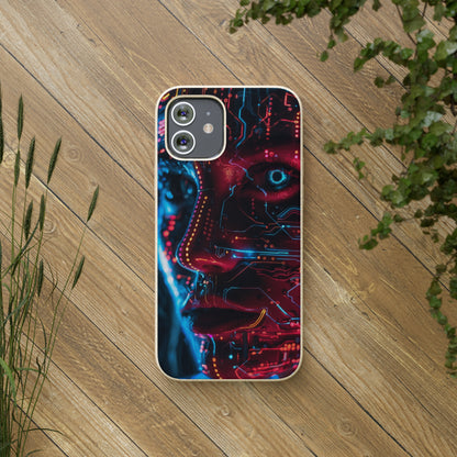 Cyberpunk woman Biodegradable Phone Case | iPhone / Samsung