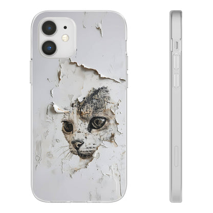 Vhils inspired Cat Phone Case | iPhone / Samsung