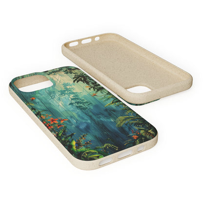 Rain Forest Clearing Scene Biodegradable Phone Case | iPhone / Samsung