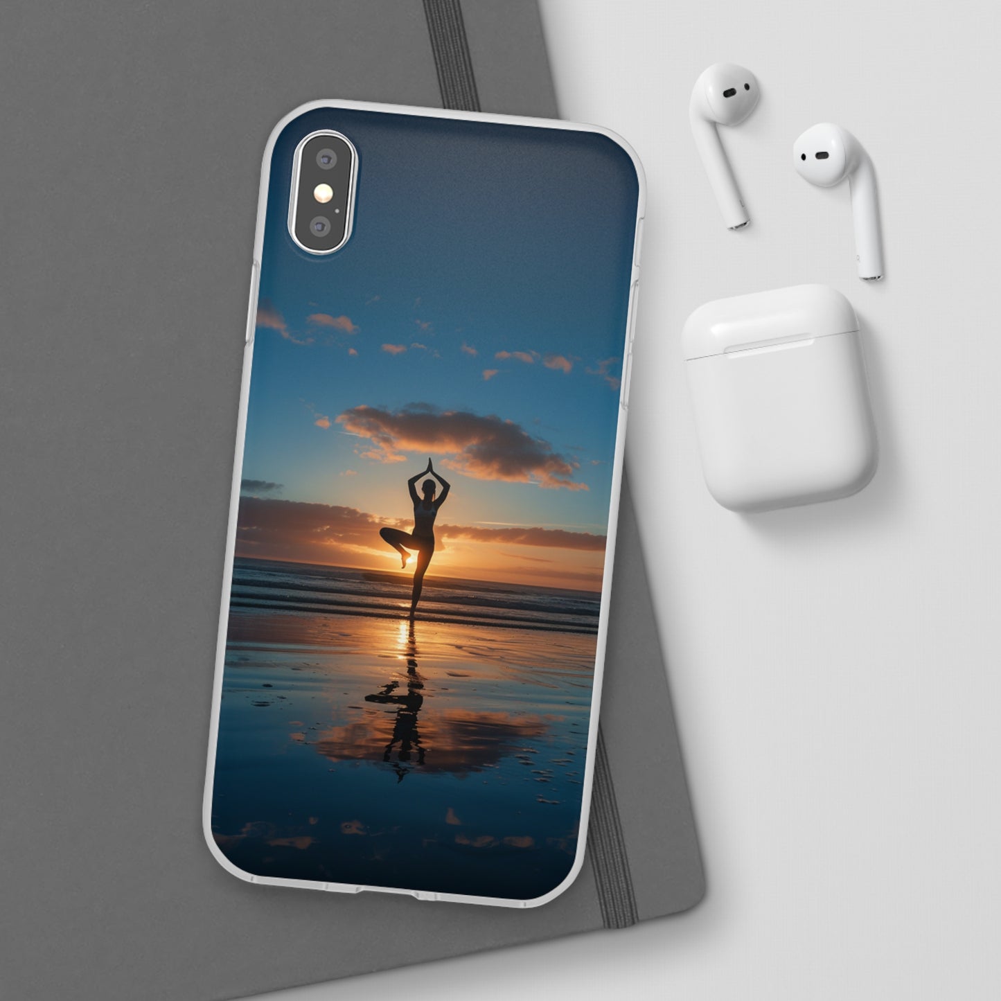 Yoga on the beach Phone Case | iPhone / Samsung