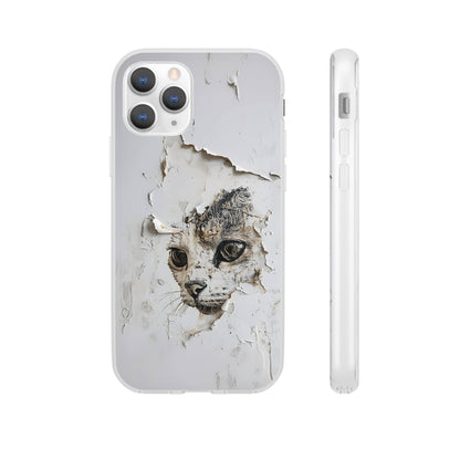 Vhils inspired Cat Phone Case | iPhone / Samsung