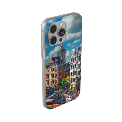 Lego style street scene protective phone case