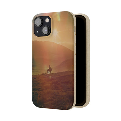 Horse rider cinematic Biodegradable Phone Case | iPhone / Samsung