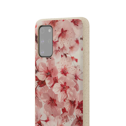 Pink Flowers Biodegradable Phone Case | iPhone / Samsung