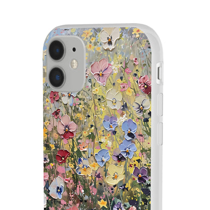 Damien Hirst Inspired Oil on Canvas Flowers | iPhone/Samsung | Slimline Phone Case