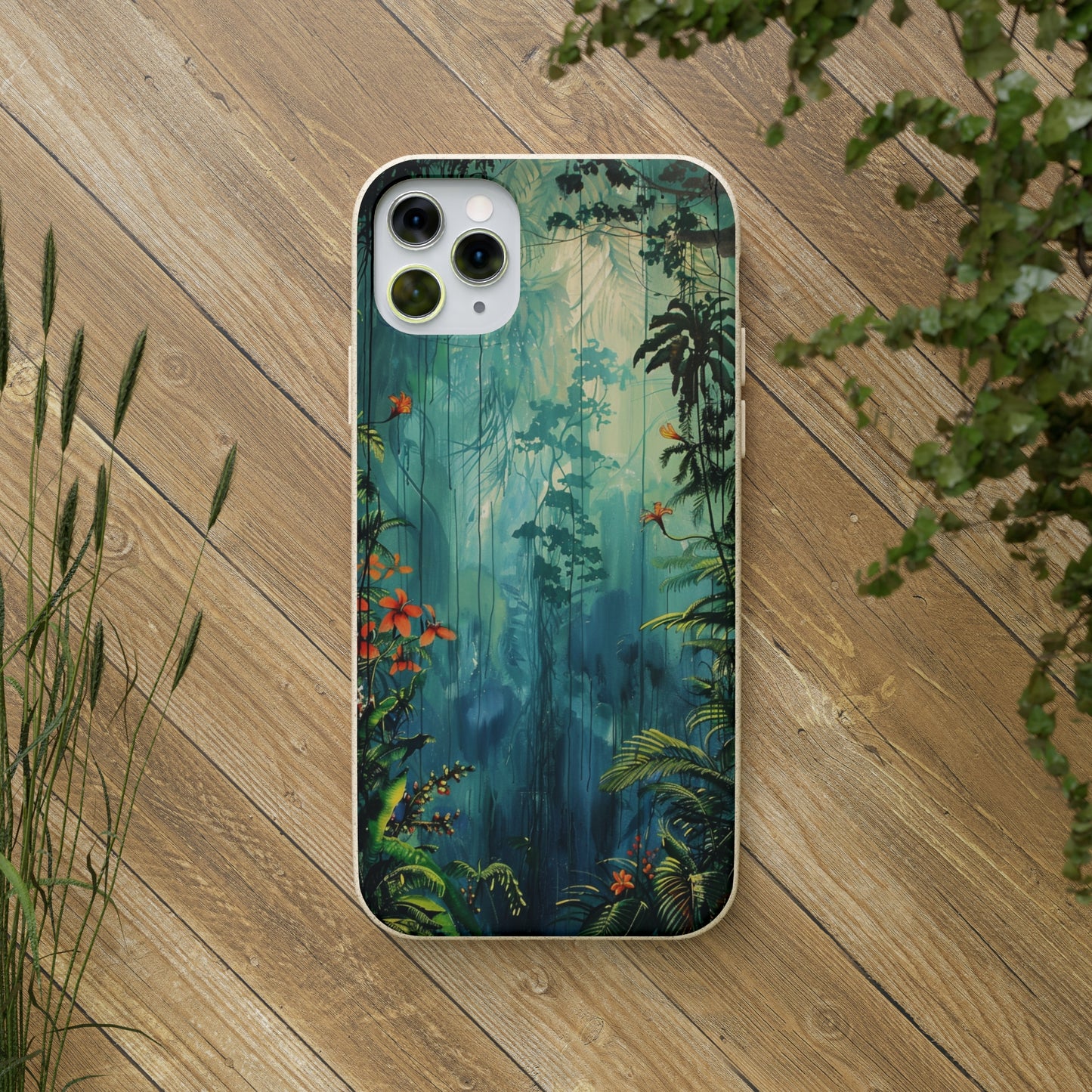 Rain Forest Clearing Scene Biodegradable Phone Case | iPhone / Samsung