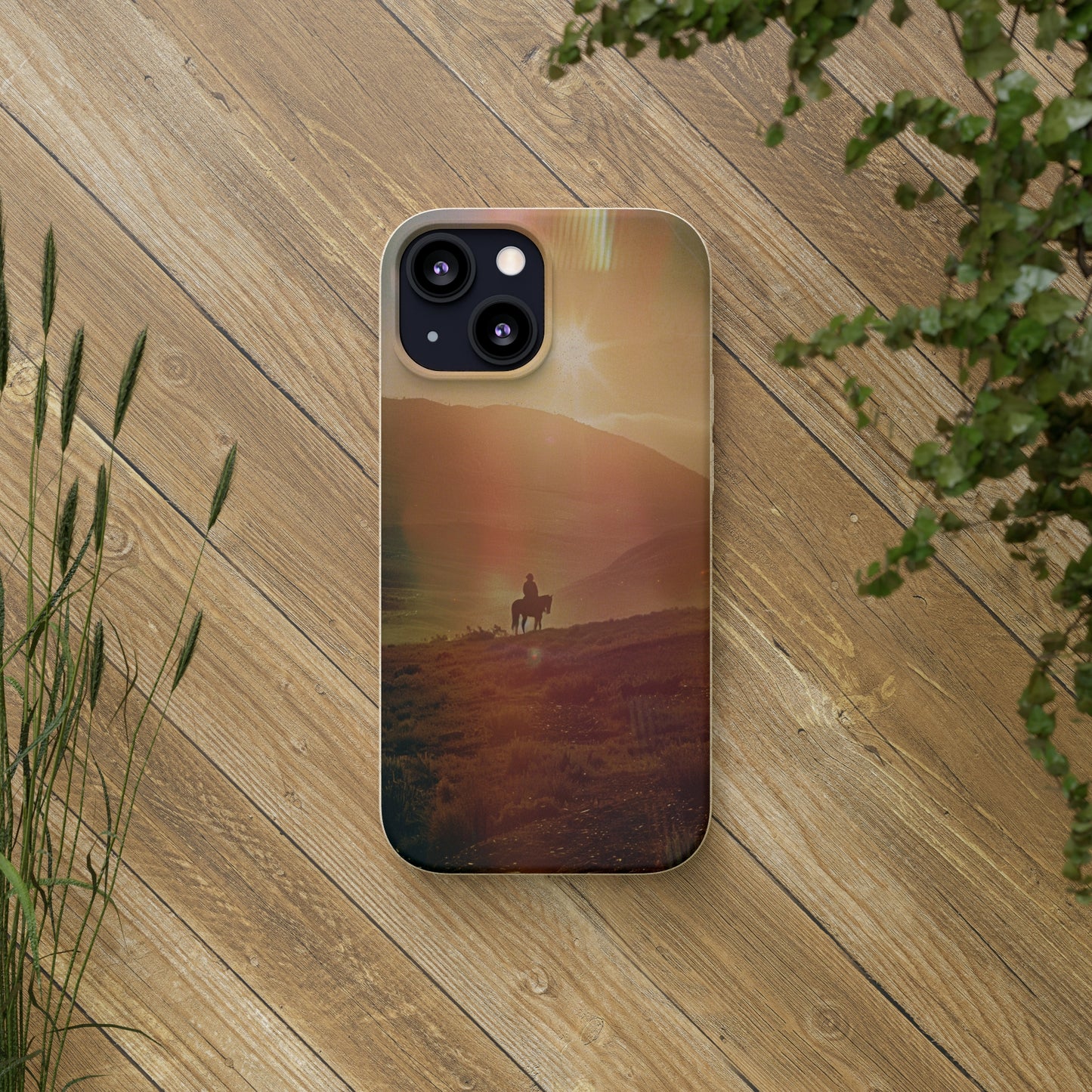 Horse rider cinematic Biodegradable Phone Case | iPhone / Samsung