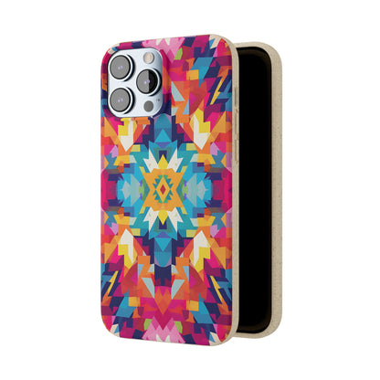 Bold, colourful pattern Biodegradable Phone Case | iPhone / Samsung