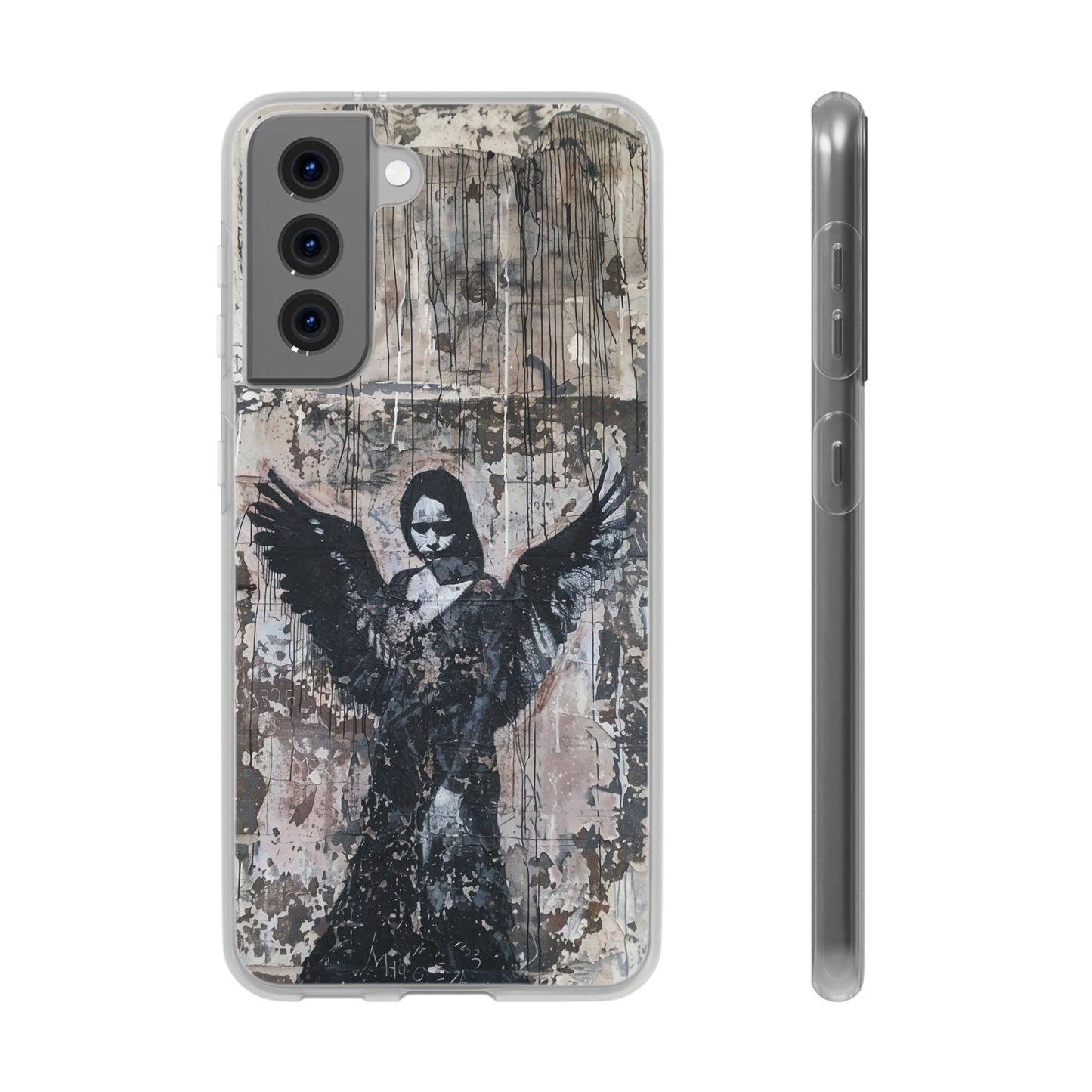 Vhils inspired Gothic Dark Angel Phone Case