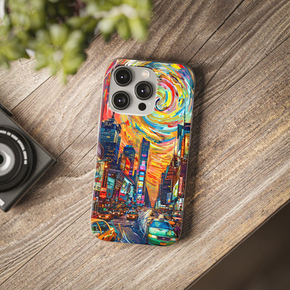 Van Gogh inspired City scene | iPhone/Samsung | Slimline Phone Case