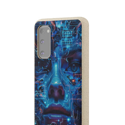 Cyberpunk woman Biodegradable Phone Case | iPhone / Samsung