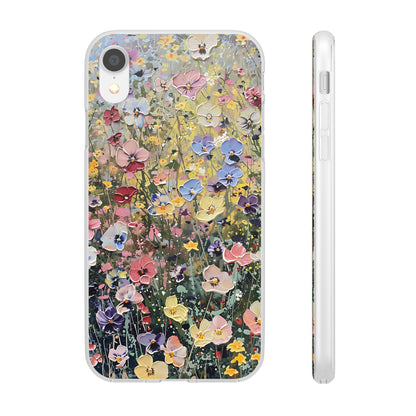 Damien Hirst Inspired Oil on Canvas Flowers | iPhone/Samsung | Slimline Phone Case