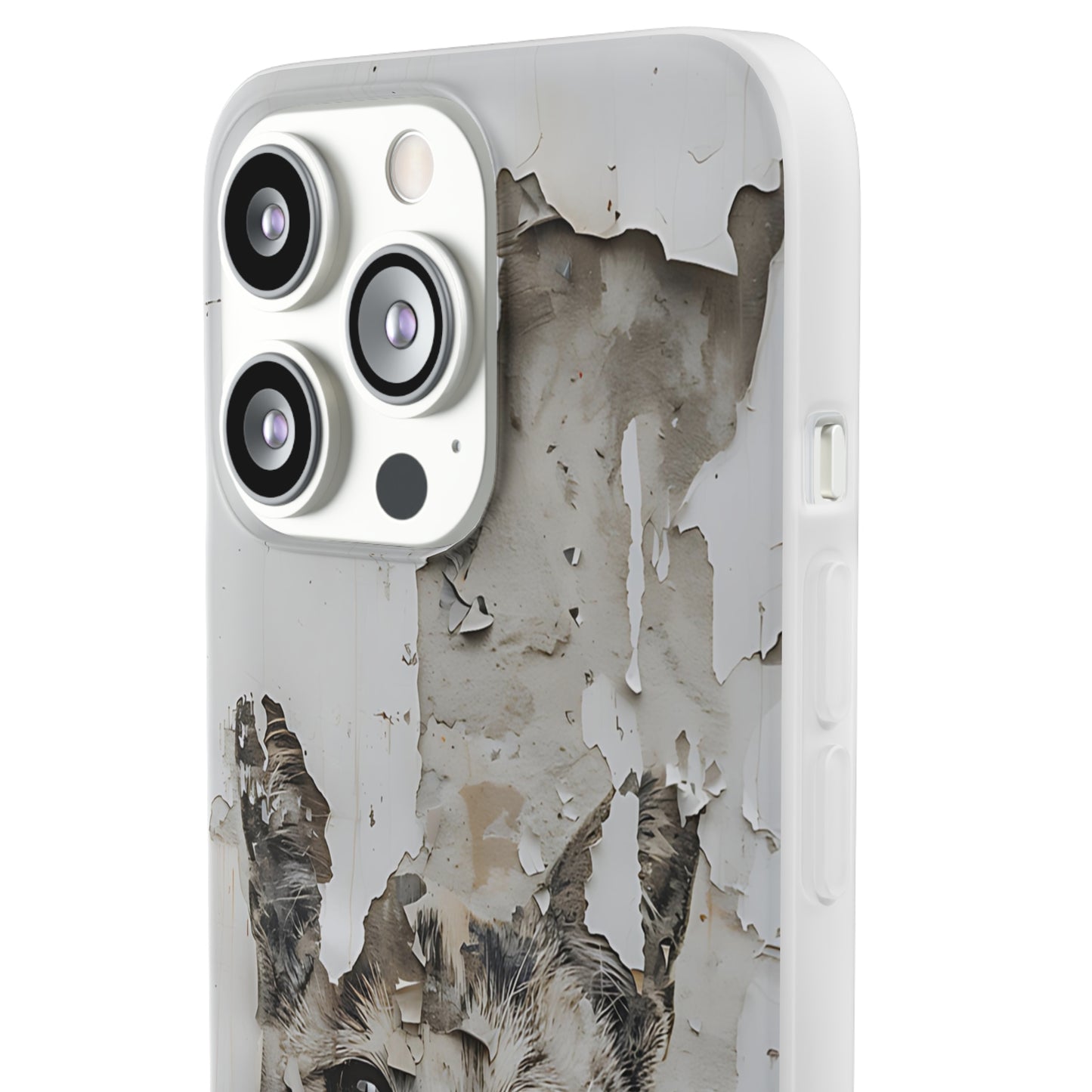 Vhils inspired grafitti Cat Phone Case