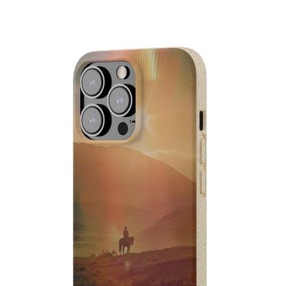 Horse rider cinematic Biodegradable Phone Case | iPhone / Samsung