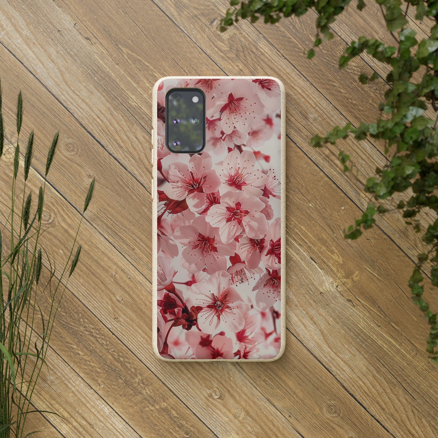 Pink Flowers Biodegradable Phone Case | iPhone / Samsung