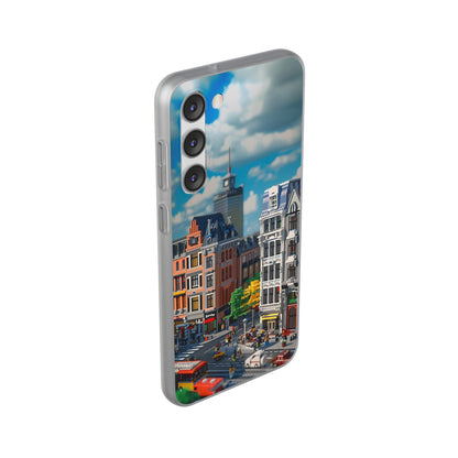 Lego style street scene protective phone case